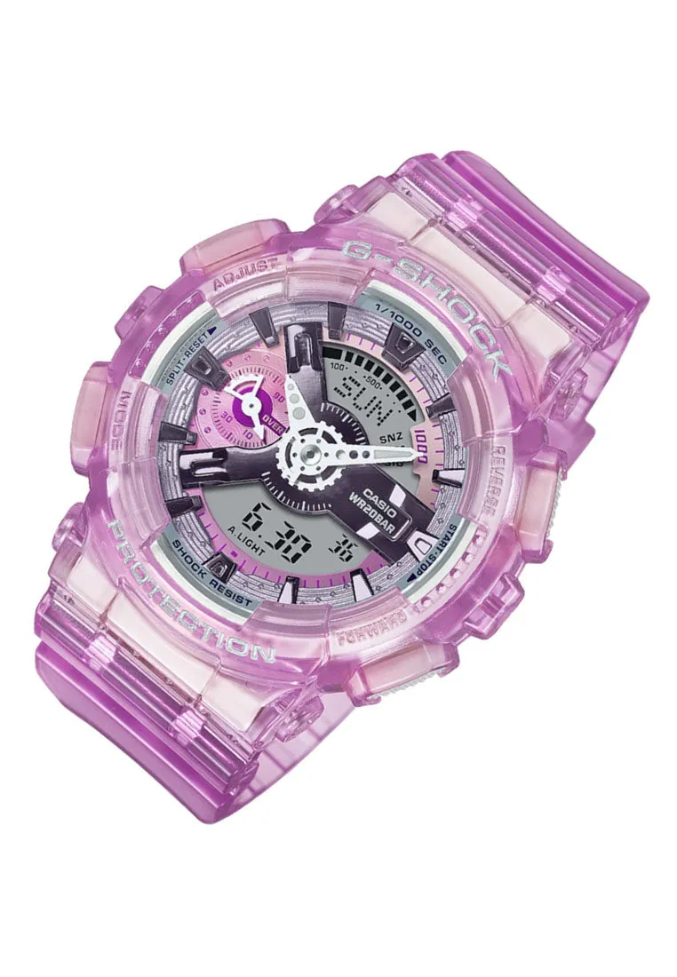 Casio G-shock GMA-S110VW-4A Digital Analog Rubber Strap Watch For Women