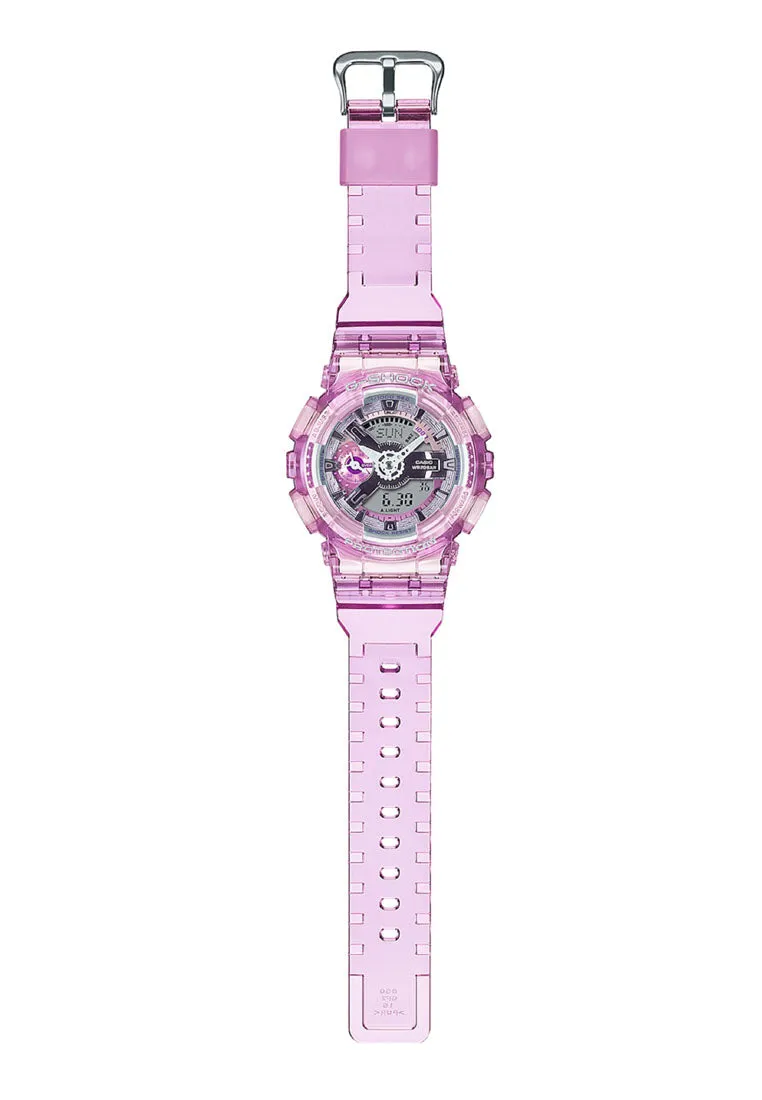 Casio G-shock GMA-S110VW-4A Digital Analog Rubber Strap Watch For Women