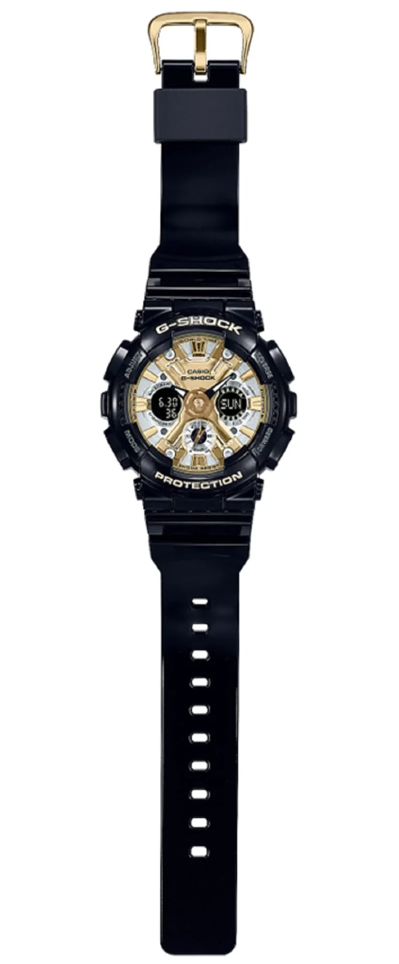 Casio G-shock GMA-S120GB-1A Digital Analog Rubber Strap Watch