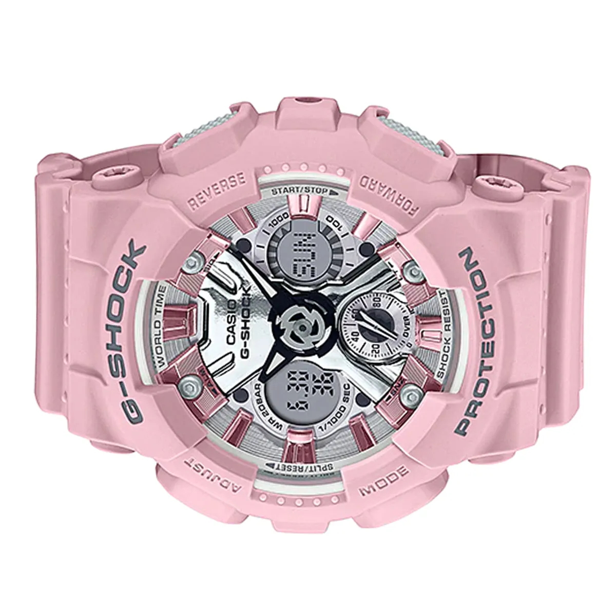 Casio G-shock GMA-S120NP-4A Digital Analog Rubber Strap Watch