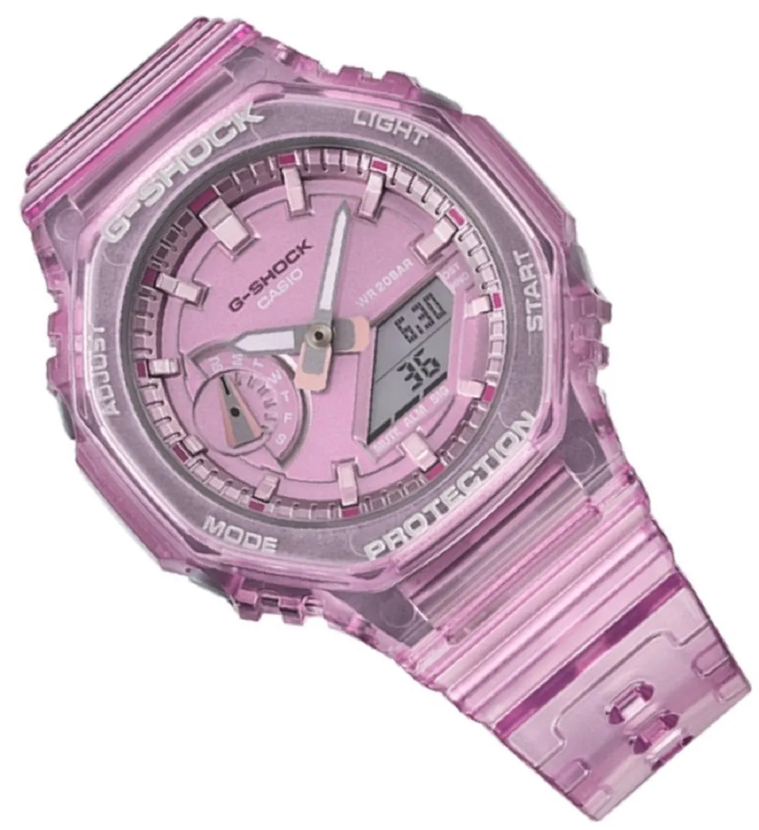 Casio G-Shock GMA-S2100SK-4A Digital Analog Rubber Strap Watch For Women