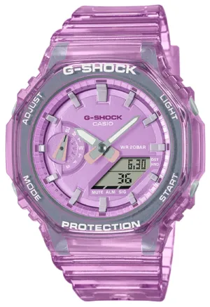 Casio G-Shock GMA-S2100SK-4A Digital Analog Rubber Strap Watch For Women