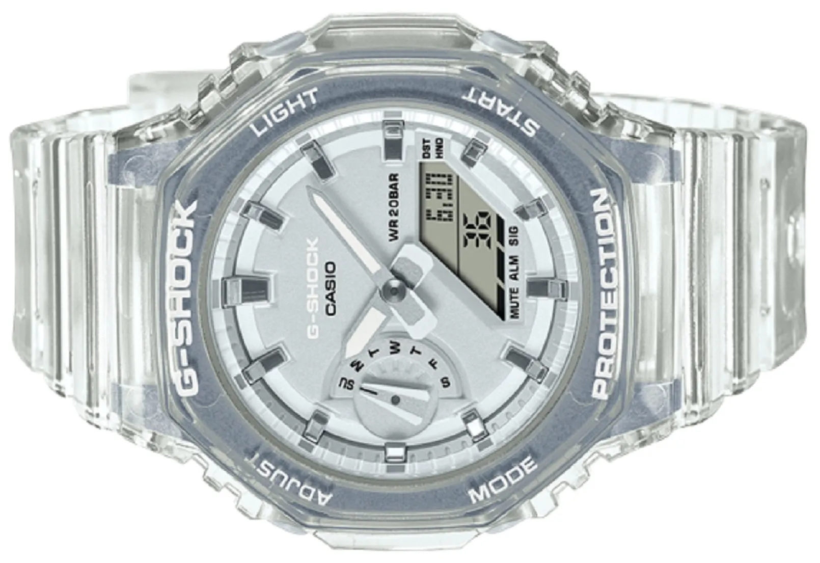 Casio G-shock GMA-S2100SK-7A Digital Analog Rubber Strap Watch for Women