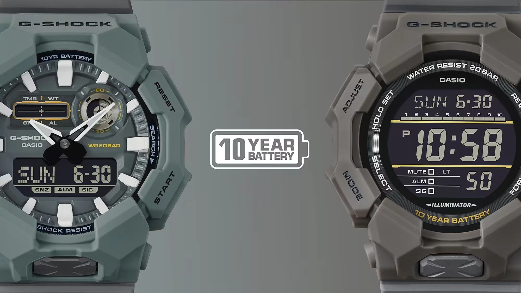 Casio G-SHOCK High-Brightness LED Large Digital Green Watch GD010CE-5