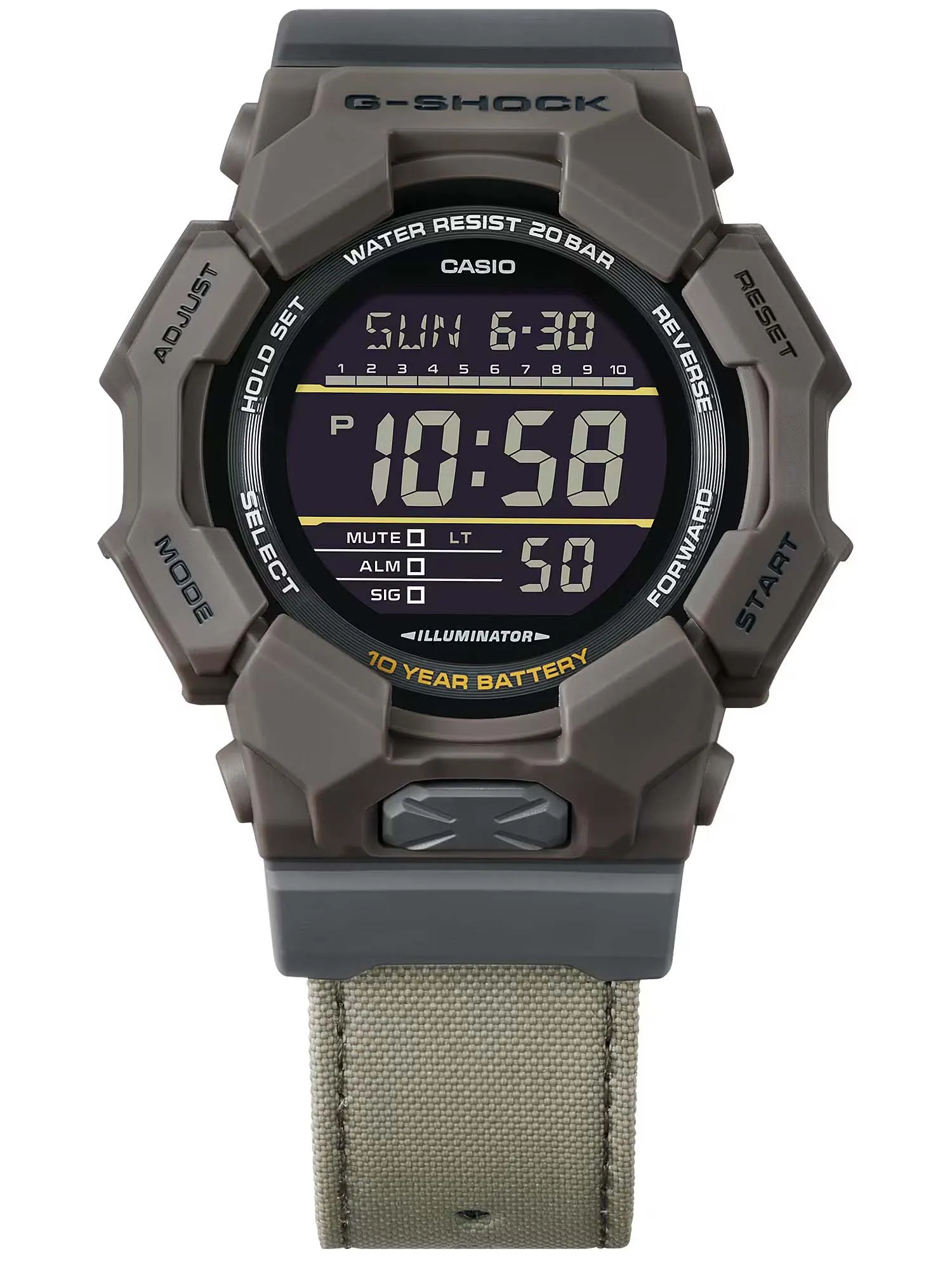 Casio G-SHOCK High-Brightness LED Large Digital Green Watch GD010CE-5