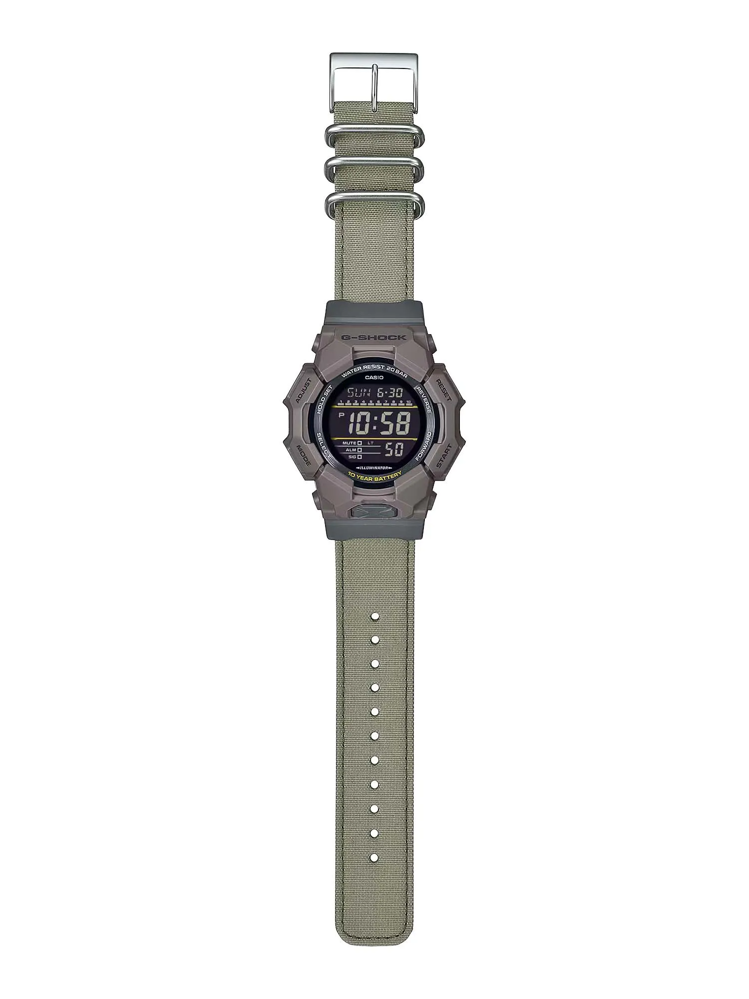 Casio G-SHOCK High-Brightness LED Large Digital Green Watch GD010CE-5