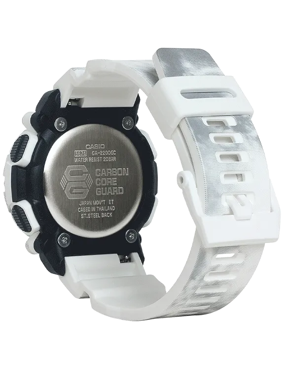 Casio G-Shock Limited Edition SNOW CAMOUFLAGE Watch GA2200GC-7A