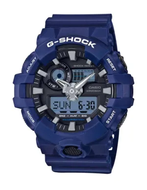 Casio G-Shock Mens Analog/Digital- Blue - World Time