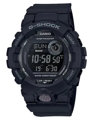 Casio G-Shock Mens GBD800 Watch - Step Counter - All Black - 5 Alarms - 200M
