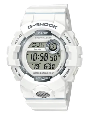 Casio G-Shock Mens GBD800 Watch - Step Counter - All White - 5 Alarms - 200M