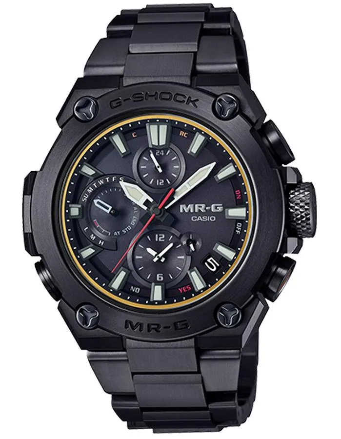Casio G-Shock MR G Flagship Mens Watch - Black Metal - Solar - Chronograph