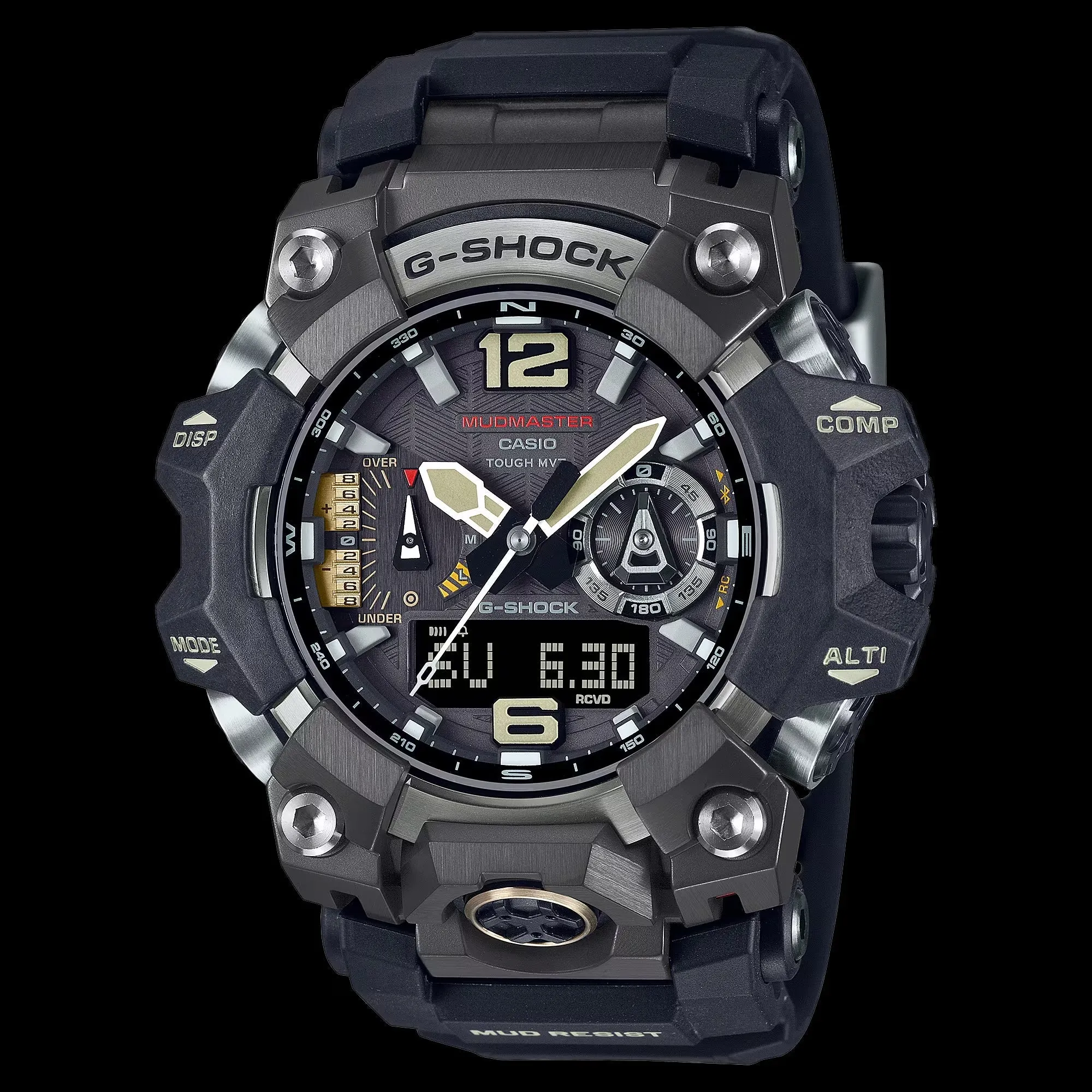 Casio G-Shock MUDMASTER Bluetooth Solar Gray Ion-Plated Mens Watch GWGB1000-1A