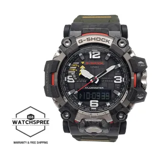 Casio G-Shock Mudmaster Mud Resistance   Triple Sensor Green Khaki Resin Strap Watch GWG2000-1A3 GWG-2000-1A3