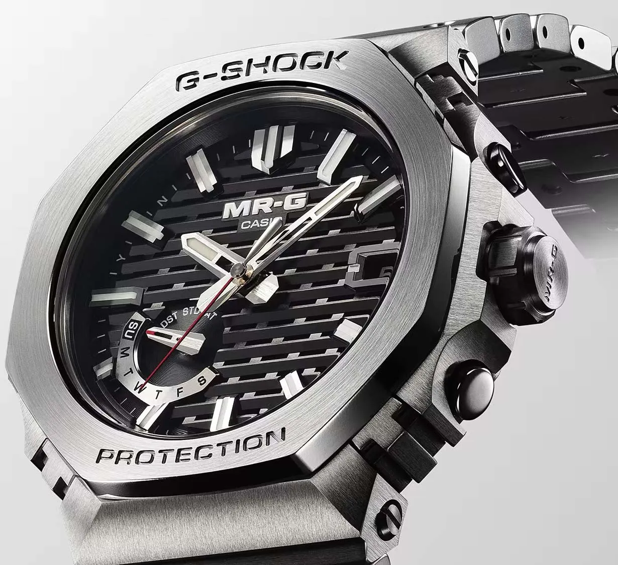Casio G-Shock Octagonal Slim MRG TITANIUM watch with COBARION Bezel MRGB2100D-1A