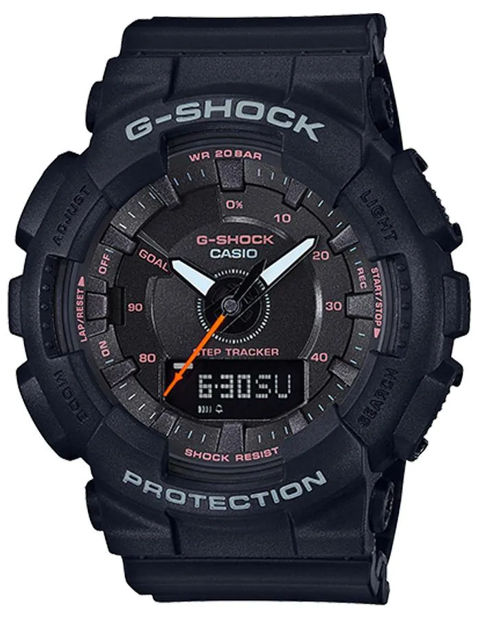 Casio G-Shock S Series Womens - Digital/Analog - Black w/ Pink Accents - 200M