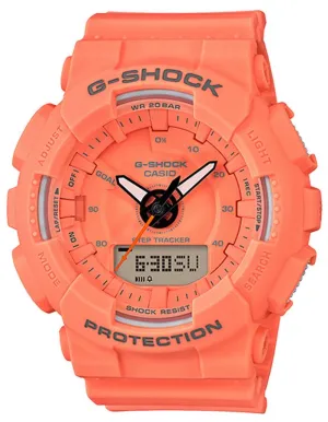 Casio G-Shock S Series Womens - Digital/Analog - Step Counter - Orange - 200M
