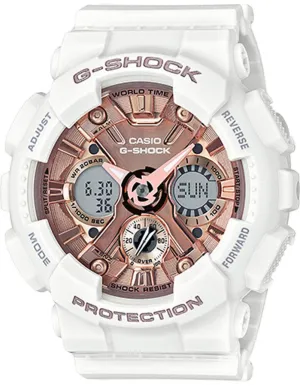 Casio G-Shock S-Series Womens - Digital/Analog - White - 200M - Shock Resistant