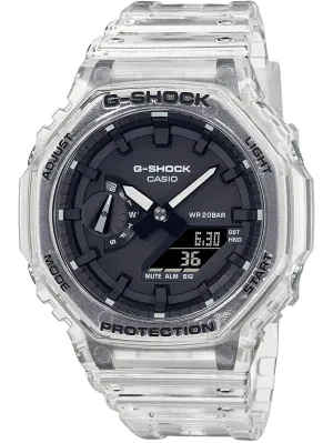 Casio G-Shock SKELETON SERIES White Transculent Mens Watch GA2100SKE-7A