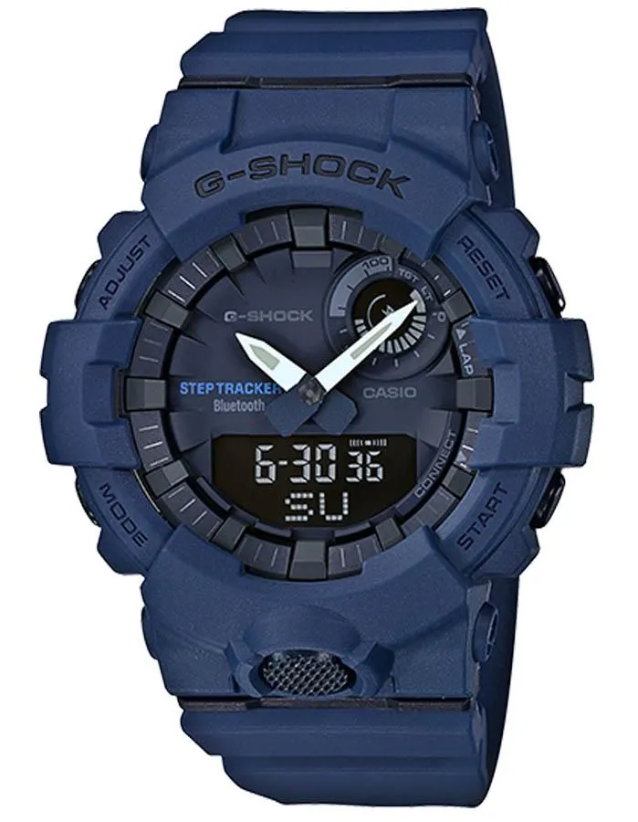 Casio G-Shock Training Watch - Bluetooth - Blue - Step Counter - 200M