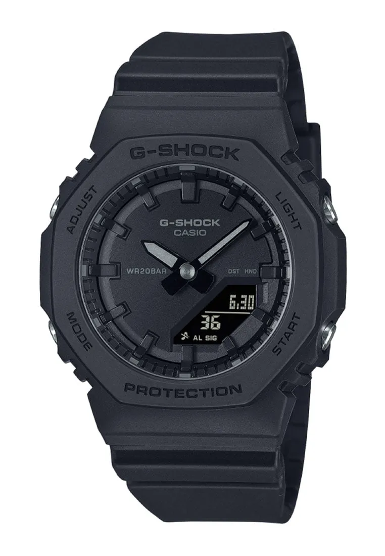 Casio G-shock Women GMA-P2100BB-1A Digital Analog Rubber Strap Watch for Women