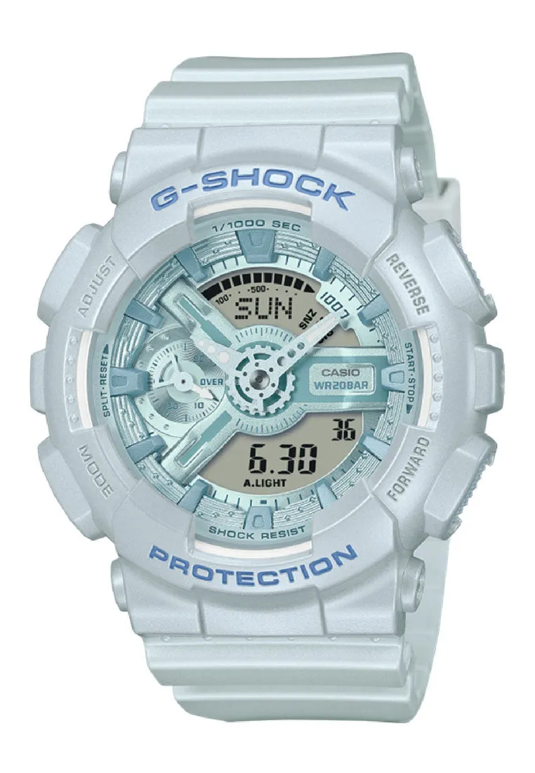 Casio G-shock Women GMA-S110ST-2A Digital Analog Rubber Strap Watch For Women