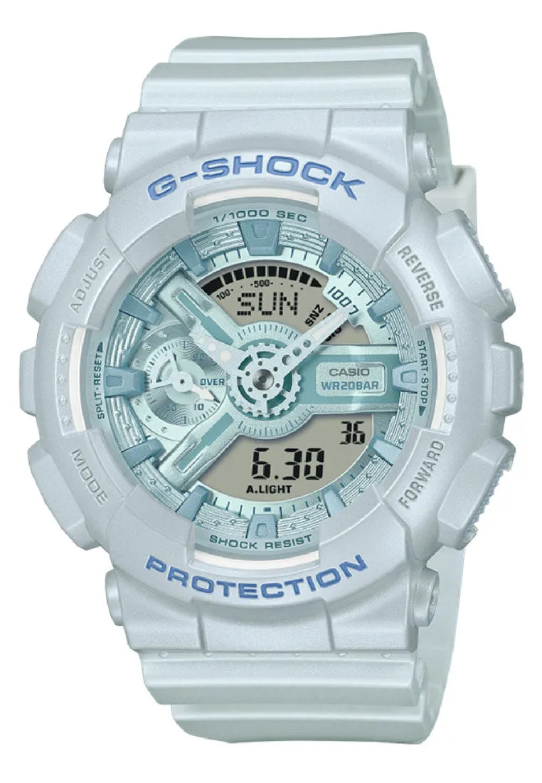 Casio G-shock Women GMA-S110ST-2A Digital Analog Rubber Strap Watch For Women