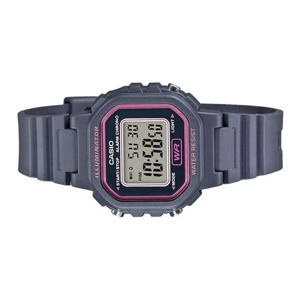 Casio LA-20WH-8ADF Grey Resin Strap Watch for Women