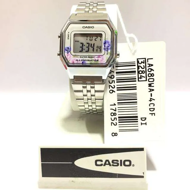 Casio LA680WA-4C Silver Stainless Watch for Women
