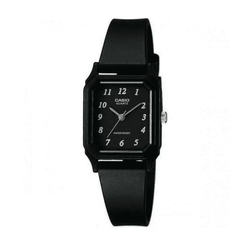 Casio LQ-142-1BDF Black Rubber Strap Watch for Women