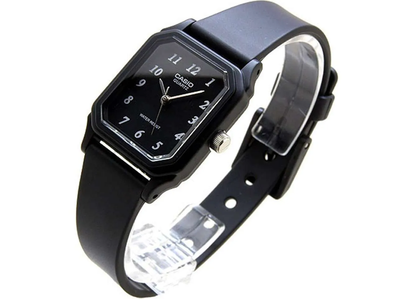 Casio LQ-142-1BDF Black Rubber Strap Watch for Women