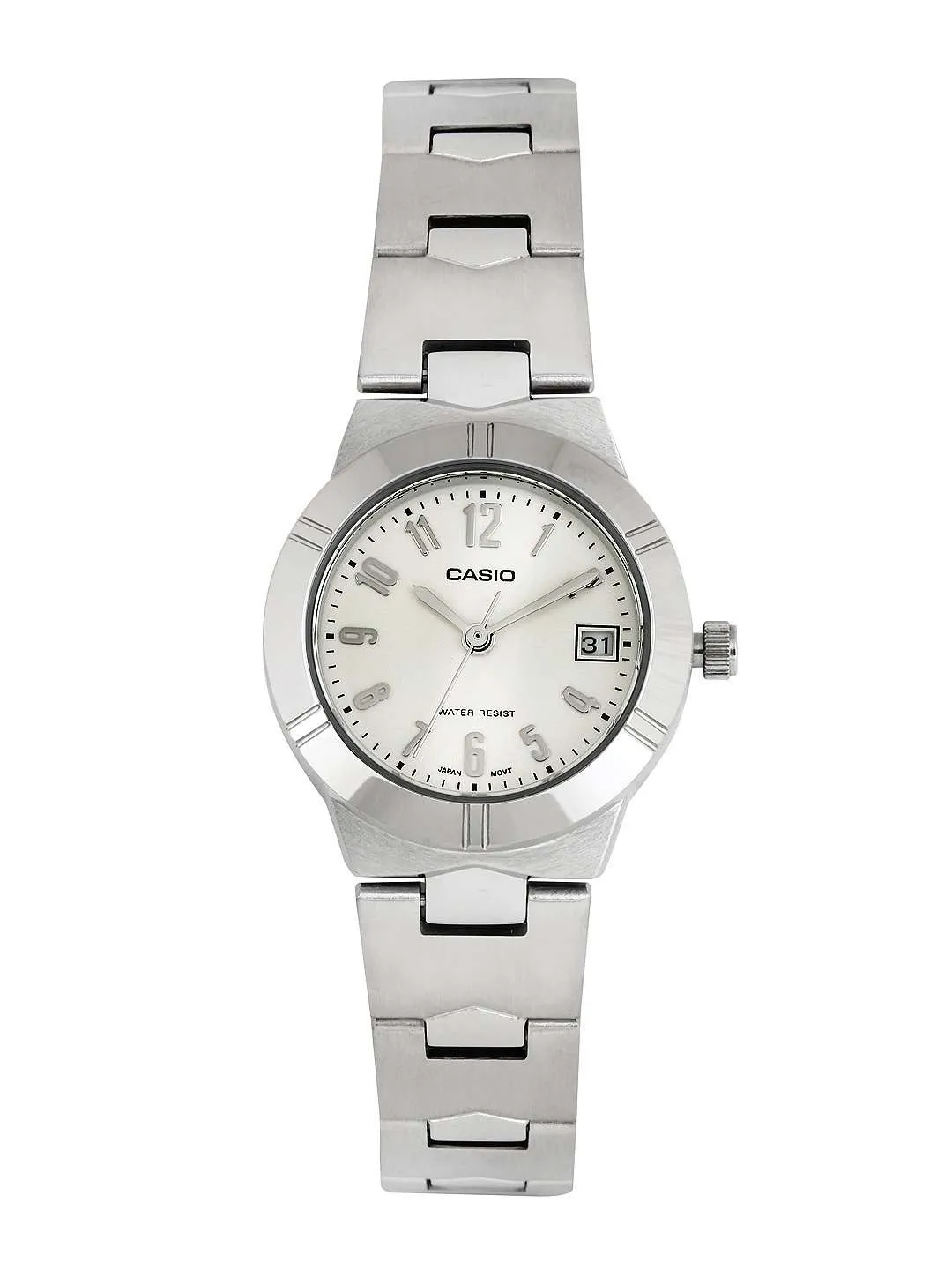 Casio LTP-1241D-7A2DF Silver Stainless Steel Strap Watch for Women