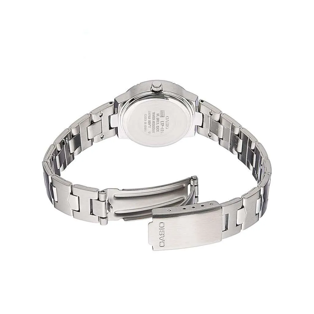 Casio LTP-1241D-7A2DF Silver Stainless Steel Strap Watch for Women
