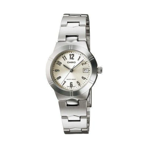 Casio LTP-1241D-7A2DF Silver Stainless Steel Strap Watch for Women