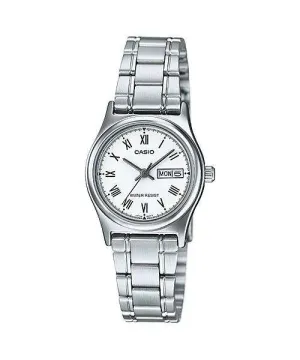 Casio LTP-V006D-7B Silver Stainless Steel Strap Watch for Women