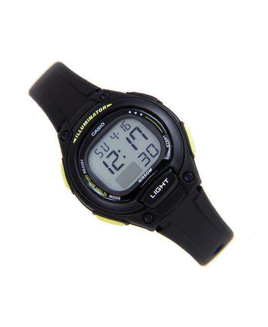 Casio LW-203-1BVDF Digital Black Resin Strap Watch for Women