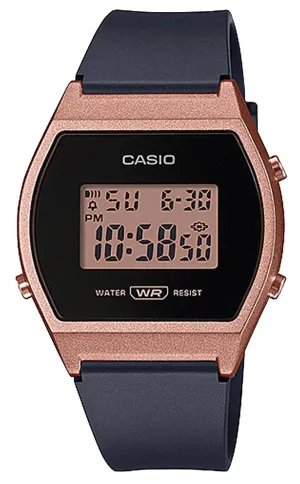 Casio LW-204-1ADF Black Resin Strap Watch for Women