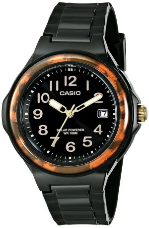 Casio LX-S700H-1B Solar Analog Black Resin Strap Watch for Women