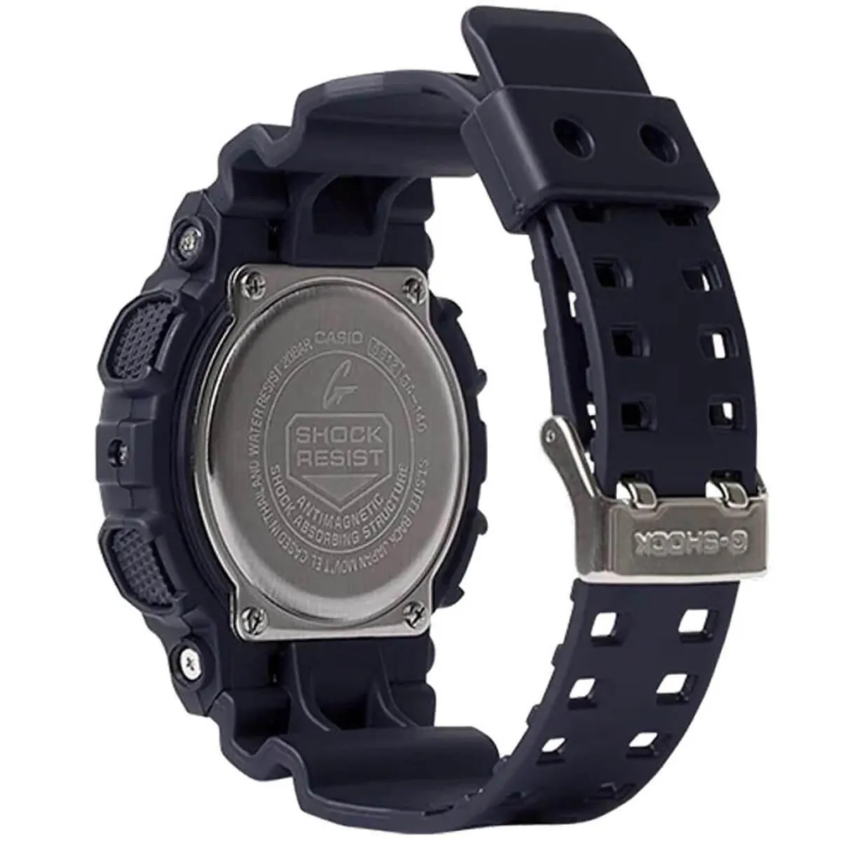 Casio Men's Ana-Digi Watch - G-Shock Black Dial Black Resin Strap | GA140-1A1