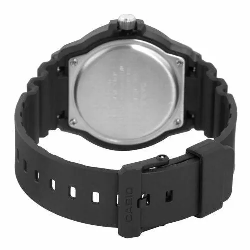 Casio Men's Classic Sport Black Dial Resin Strap Dual Time Watch | MRW200H-1B