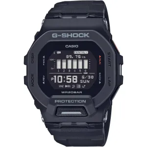 Casio Men's Digital Watch - G-Shock G-Squad 200 Series Black Resin Strap | GBD200-1