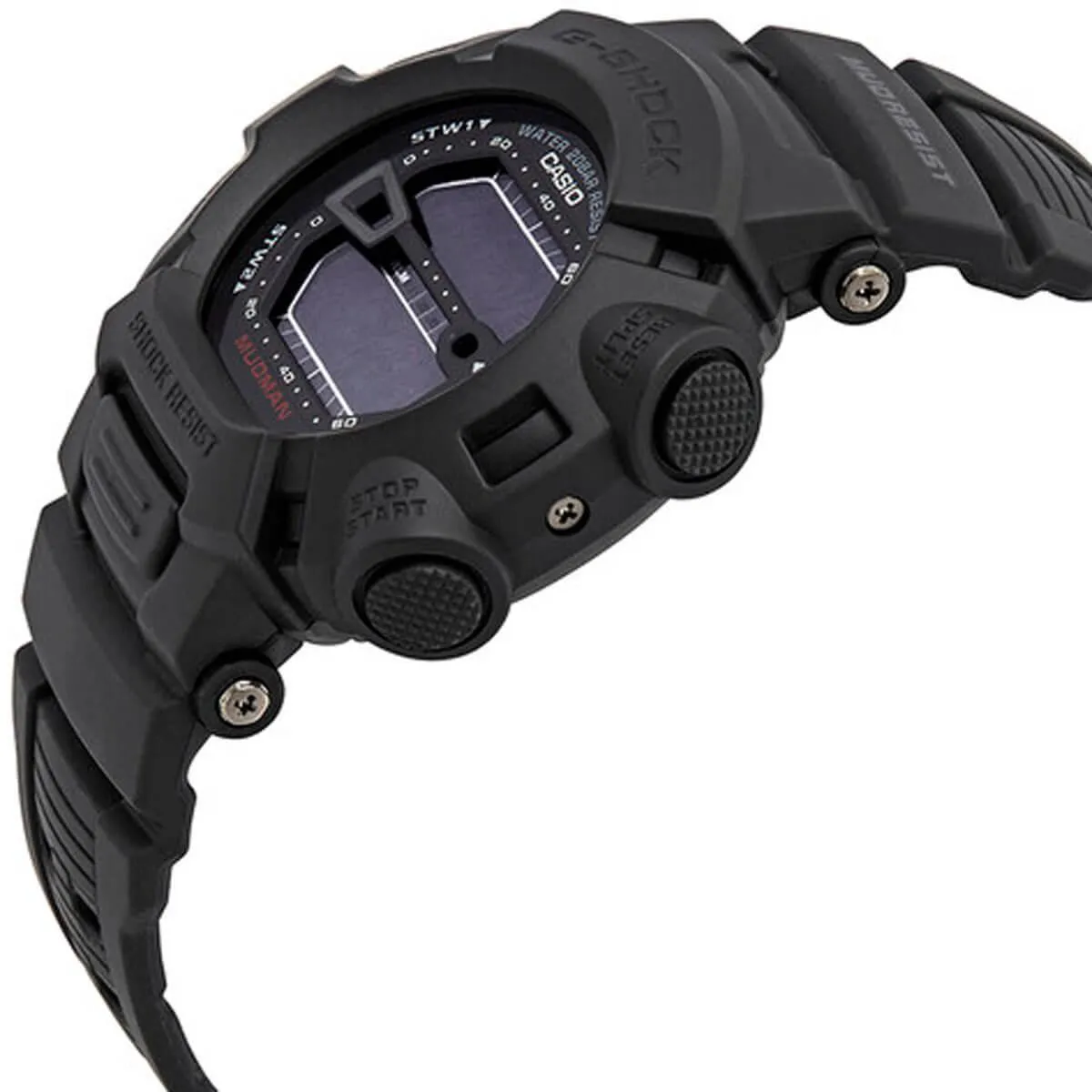 Casio Men's G-Shock World Time Black Resin Strap Black Digital Dial Quartz Dive Watch | G9000MS-1