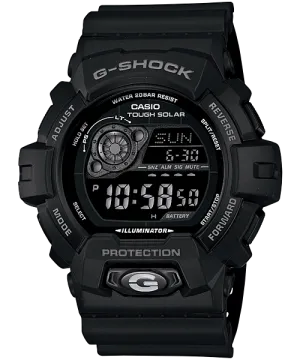 Casio Mens Gr8900A-1 G-Shock Tough Solar Digital Black Resin Sport Watch