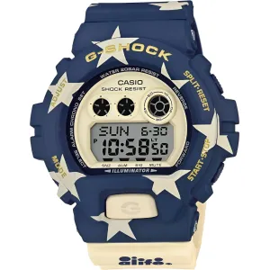 Casio Men's Watch - G-Shock Blue, White and Red Resin Strap Digital | GDX6900AL-2