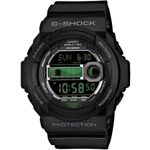 Casio Men's Watch - G-Shock World Time Black Digital Dial Resin Strap | GLX150CI-1