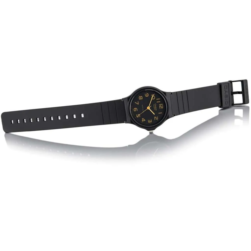 Casio MQ-24-1B2LDF Silicon Black Strap Watch for Men