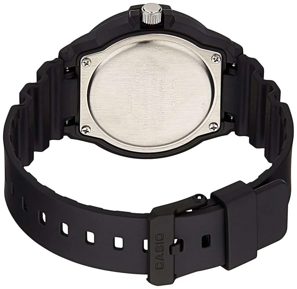 Casio MRW-200H-2B2VDF Analog Black Resin Strap Watch for Men