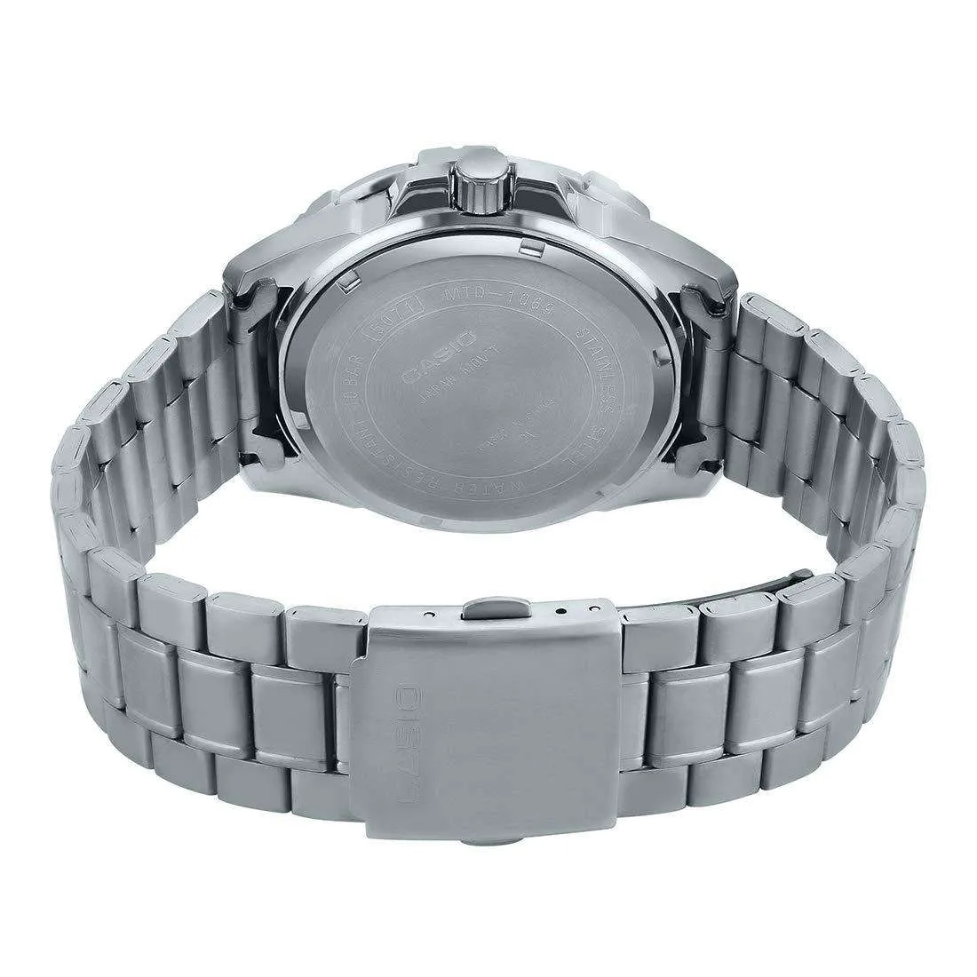 Casio MTD-1069D-1A3VDF Stainless Steel Strap Watch for Men