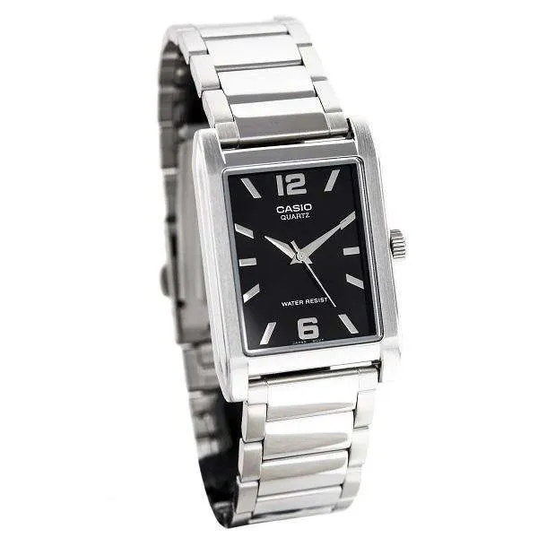 Casio MTP-1235D-1ADF Silver Stainless Steel Strap Watch for Men