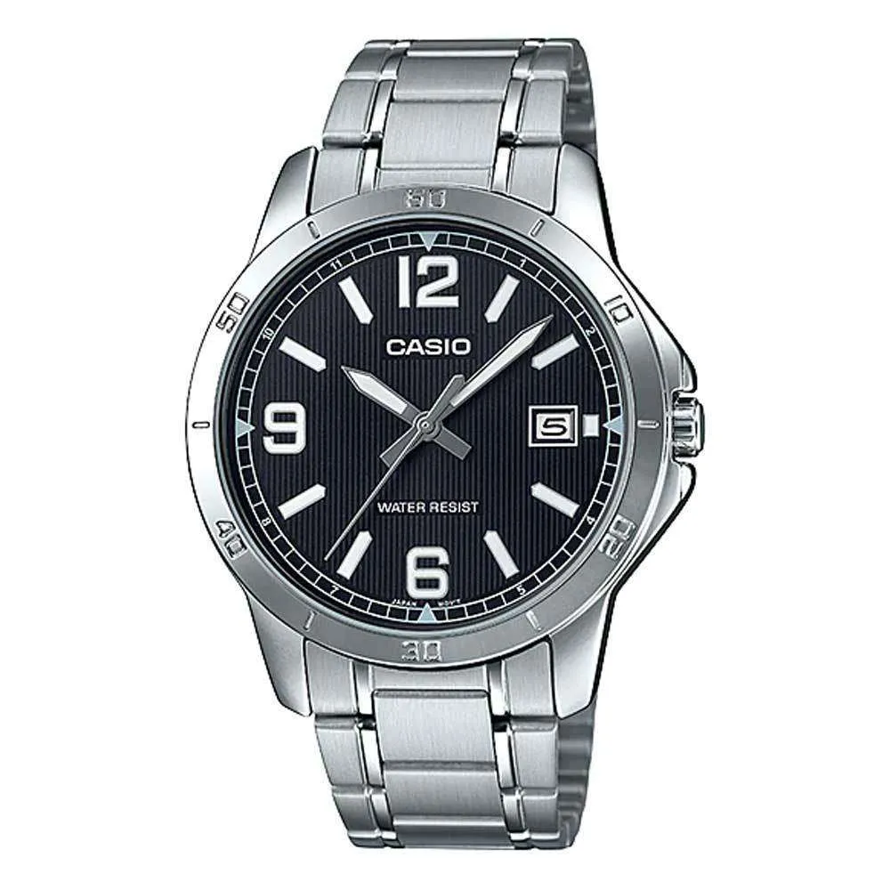Casio MTP-V004D-1B2 Silver Stainless Watch for Men