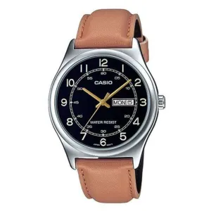 Casio MTP-V006L-1B3 Brown Leather Watch for Men